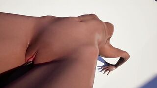 Skinny angel screwed outdoor