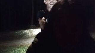 Follando en el parque