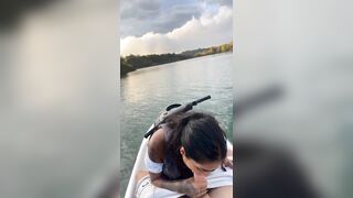 RIBALD PLAYING ON THE JETSKY- YASMINA KHAN