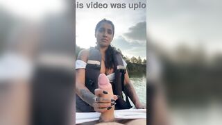 RIBALD PLAYING ON THE JETSKY- YASMINA KHAN