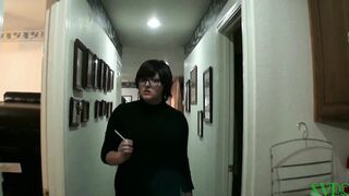 Strong big beautiful woman Smokes and Role Plays for Her Boyfriend