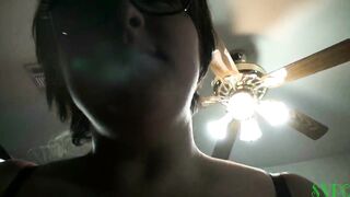 Strong big beautiful woman Smokes and Role Plays for Her Boyfriend