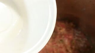 Cum Cooked three Leek Chili with Oil Tugjob