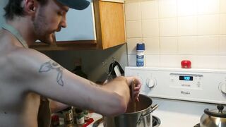 Cum Cooked three Leek Chili with Oil Tugjob