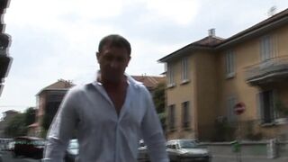 Old and youthful trio cunt banging