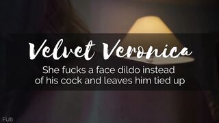 That babe bangs a face sex tool instead of his dick and leaves him bound up