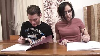 Teen gets her trainer to ram her hard