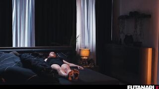 Beauty Swallowing Tgirl Cum - Redhead Mesmerized Into Submission by Shemale hentai Witch