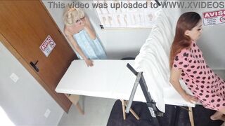 Stepmother takes stepdaughter to the filthy doctor for tests!