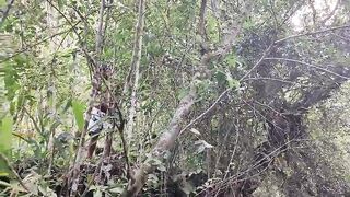 I bang a stranger's large ebony rod in public, this chab fills my butt with cum!