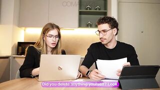 Large Tit Secretary Failed at Her Job...