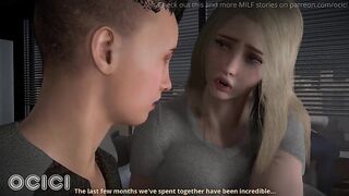 Stud cheats on his wife with his youthful assistant during the time that his wife watches - CG Comics - OCICI