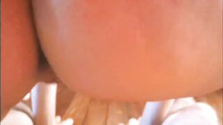 Riding my cock like a pro, then that babe gets cum overspread