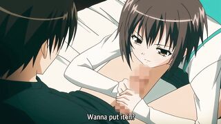 Romantic Angel Masturbates Her Boyfriend and Then Asks Him for a Creampie