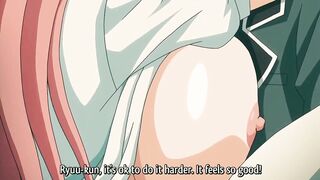 Redheaded Angel with Giant Bazookas Likes to Drink Cum and Have Orgasms