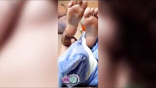 Cutie in Stich pajamas does DP