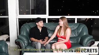 PART 1: HANNAH BANGS A HAWT CHAP AND HER STEPDAUGHTER SUCKS HIS SCHLONG UNTIL THIS CHAB CUMS.