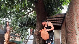 I Caught My Colombian Neighbour up Stealing the Mangoes From My Tree and We Ended up Banging in the Yard! - Space Productions
