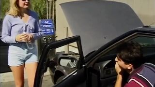 Youthful Sexy Blondie Amateur Sex with Latino Chap