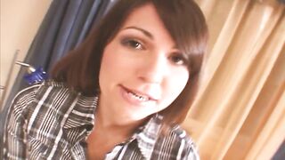 Ass Workoutscene-three Brunette hair Skinny Ass mother I'd like to fuck Enjoys a Large Knob in Her Throat