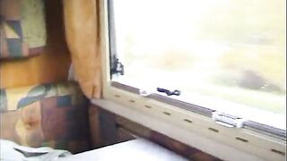 Golden-haired sweetheart gets plowed in the car in a three-some