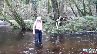 Secretary's White Tights Drenched in Waders Gone Wrong