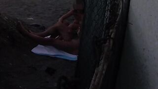 Flashing My Knob in Front of My Stepdaughter in a Beach and This babe Helps Me Ejaculation in Front of Everybody