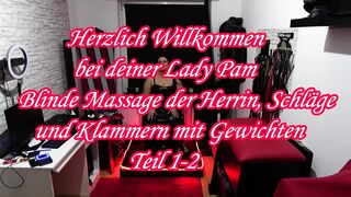 Blind Massage From the Headmistress, Beating and Clamping with Weights Part 1-two.