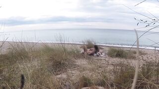 French Teacher Floozy Oral job Amateur on In nature's garb Beach Front Stranger with Ejaculation - Misscreamy