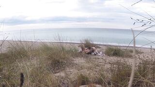 French Teacher Floozy Oral job Amateur on In nature's garb Beach Front Stranger with Ejaculation - Misscreamy