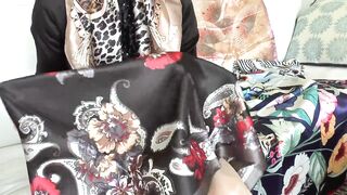 Satin Scarf Day! Cum All Over My Satin Scarf, Lady Victoria Valente