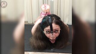 Hogtied Wench, Nose Hook, Ring Gag Drooling