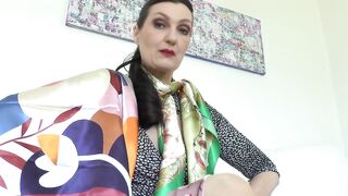 My Shiny Satin Scarves Will Turn U on! Lady Victoria Valente