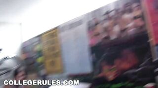 COLLEGE RULES - Ava Hardy And Dillion Harper Partying With Allies In The Dorms