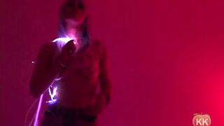 EDC Festival Beauty Gets Jizz flow on Butt in Kitchen