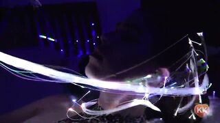 EDC Festival Beauty Gets Jizz flow on Butt in Kitchen