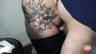 Pussyjob Creampie - Giant Ejaculation In Hose