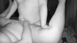 Security camera captures overweight woman with her lover