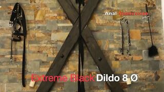 Bizarre Ebony Sex tool 8 Ø - Diameter