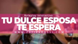 ROLEPLAY INTERACTIVO "TU DULCE ESPOSA TE ESPERA" [ASMR] SOLO AUDIO - ARGENTINA CALIENTE