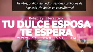 ROLEPLAY INTERACTIVO "TU DULCE ESPOSA TE ESPERA" [ASMR] SOLO AUDIO - ARGENTINA CALIENTE