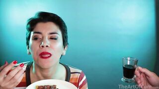 Waffle and coffe! - Cum on food 12