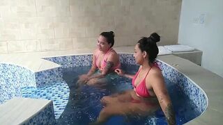 que rico follamos mi'mante y yo en la piscina del hotel