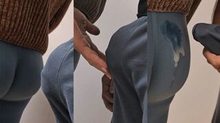 Stranger With Massive Erection Ejaculate In Subway Teach On Random Angel's Tights