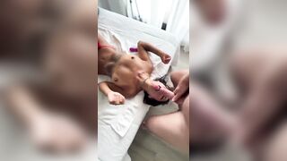 THIS BABE LIKES TO GET DRILLED ON LARGE ROD