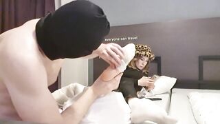 This guy Sniffs and Licks My Perspired Boots, White Socks and Feet