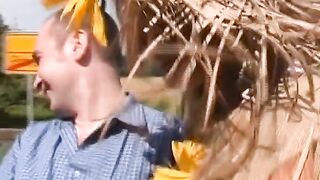 This German Playgirl Desires to Suck His Wang in Truck