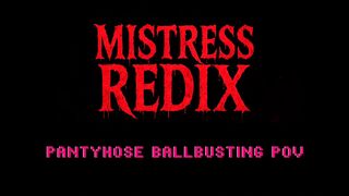 Hose Ballbusting POV