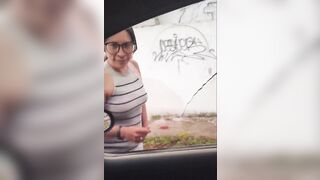 POV beautiful Latin chick with large breasts real homemade