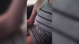 POV beautiful Latin chick with large breasts real homemade